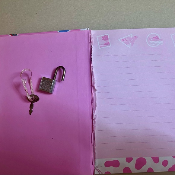 RARE 1990 Sanrio Spotty Dotty locking diary/notebook with original lock and key - Picture 6 of 9